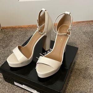 White Nasty Gal Heels